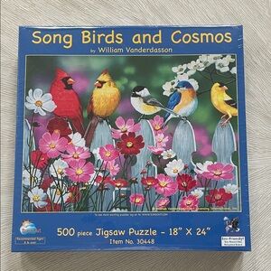 Vibrant Songbird and Flower Jigsaw Puzzle - 500 Piece